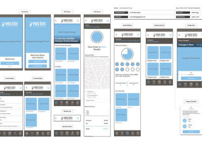 Molten App Wireframing